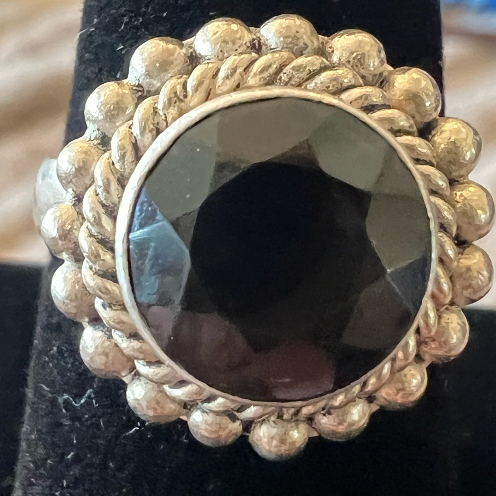 Elegant Sterling Silver And Smoky Topaz